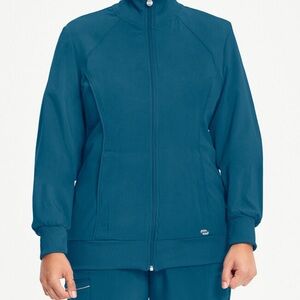 Cherokee Women's Infiniti Scrubs: Deep Teal Jacket and jogger pant